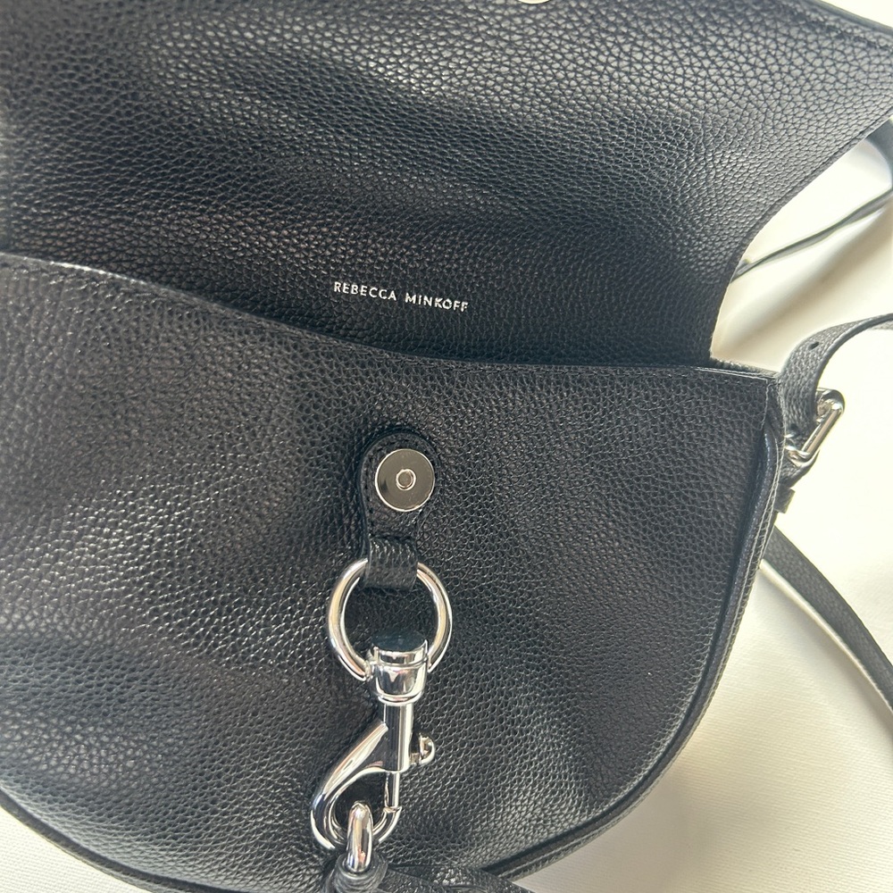 Rebecca Minkoff Black Leather Crossbody Bag - Picture 7 of 7